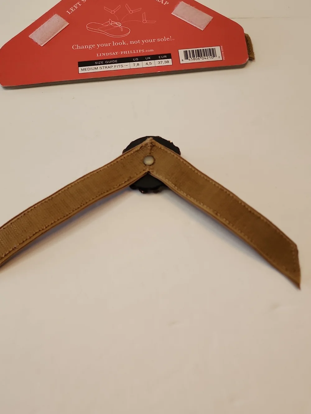 Lindsay Phillips Brown Decorative Flip-Flop Strap Accessory Medium 7,8